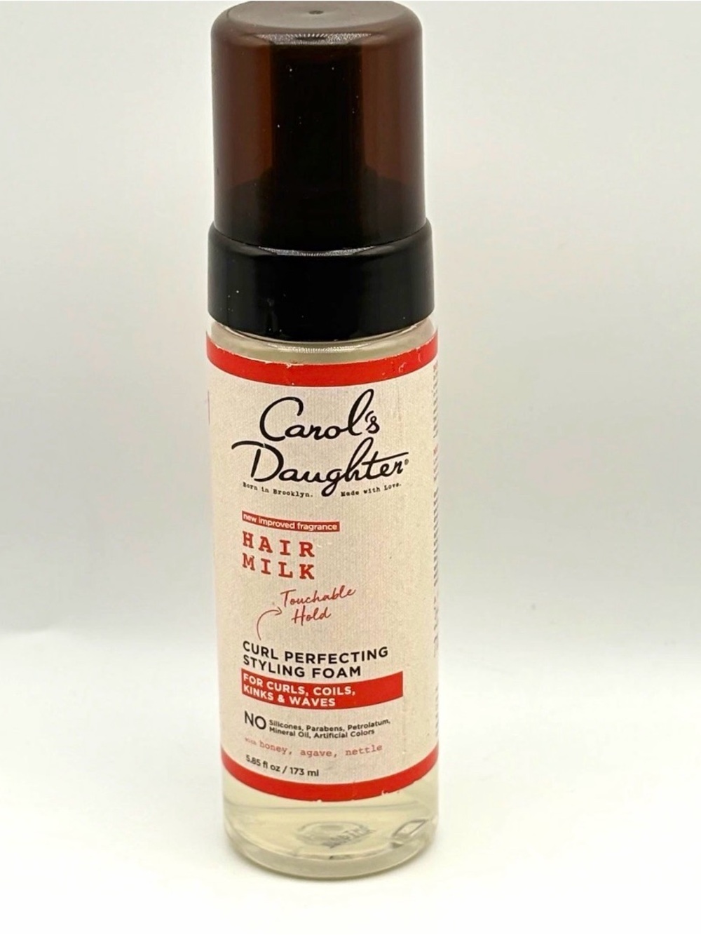 Carol's Daughter Hair Milk Curl Perfecting Styling Foam — Clear Bottle